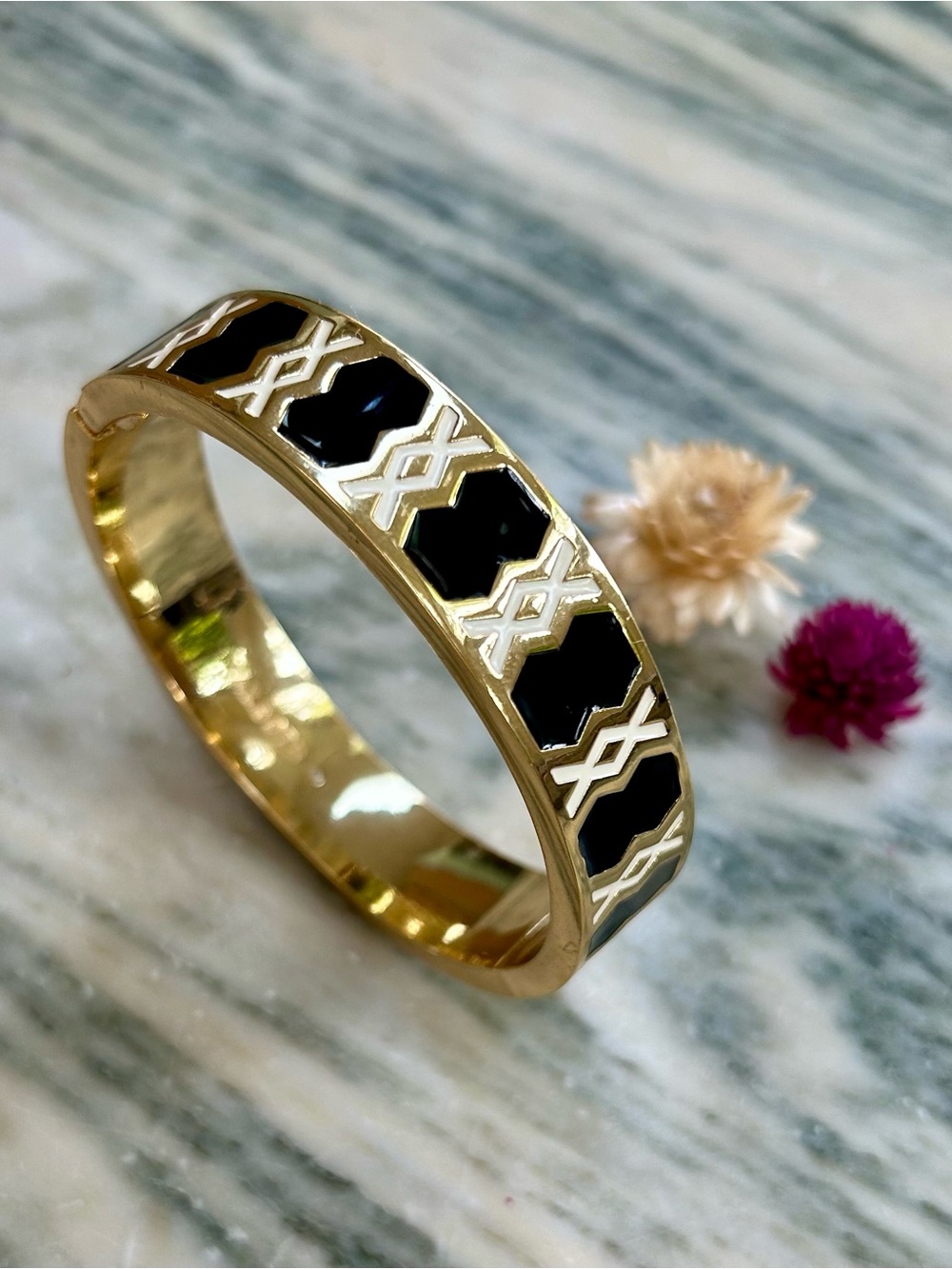 Talbots Enamel Hinge Bangle Bracelet